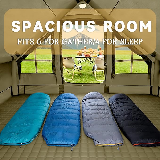 New Update 4-6 Person Skylight and Stove Jack/Green