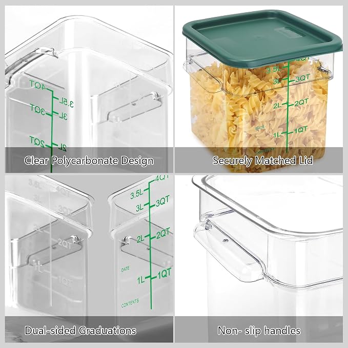 4.0 Qt-Green Lids