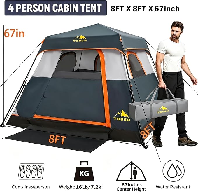 4 Person -Grey