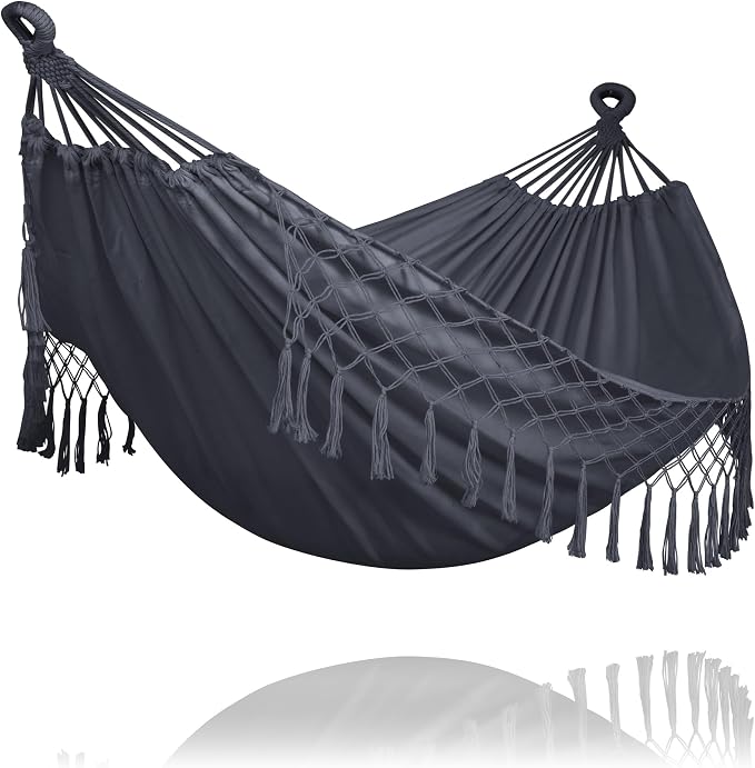 Dark Gray With Tassels