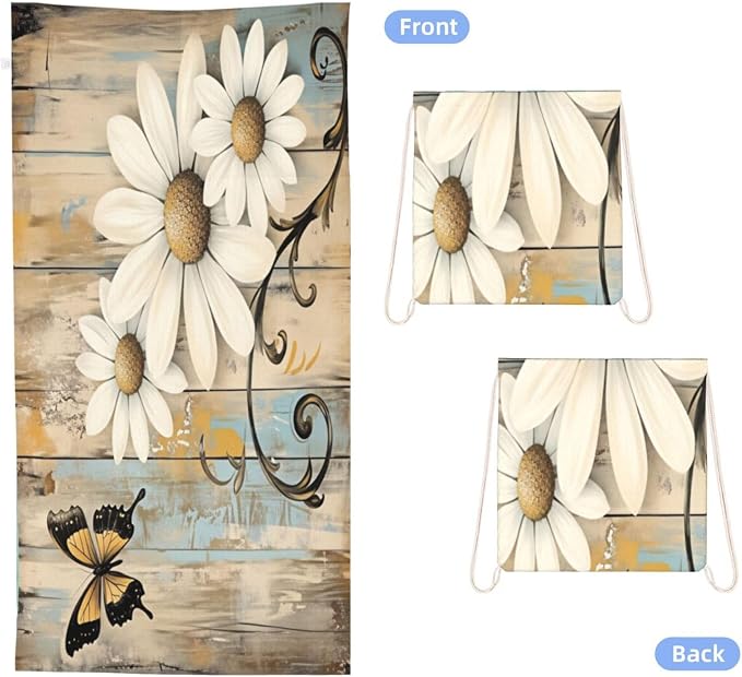 Butterfly Daisy Floral Wooden