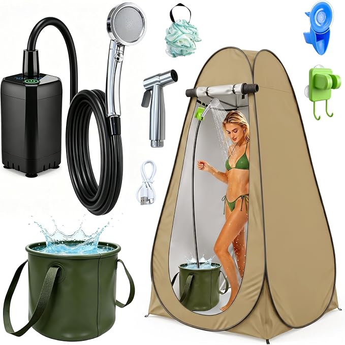 shower kit with tent