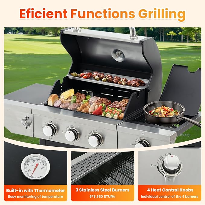 3-Burner, 37000 BTU