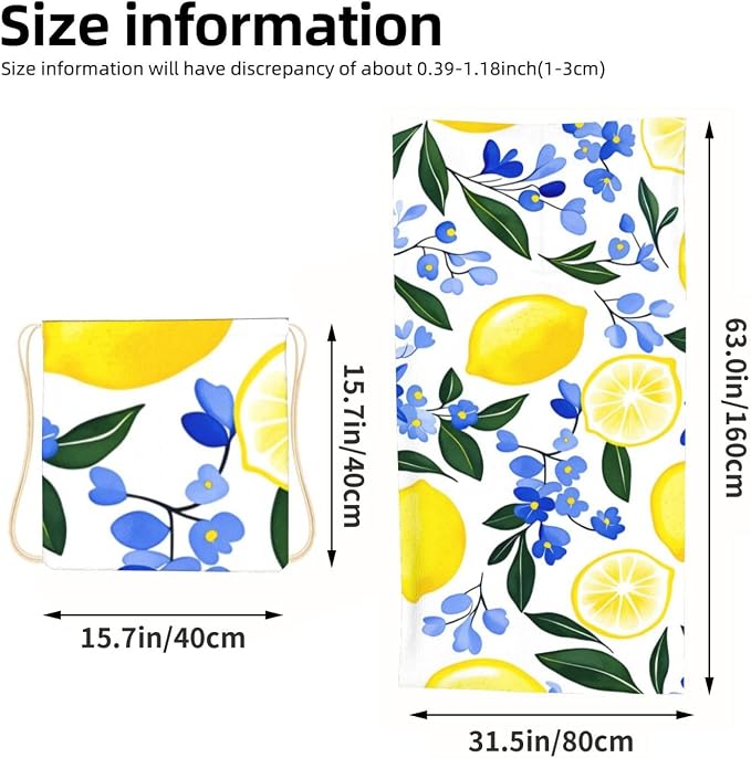 Lemon and Blue Floral