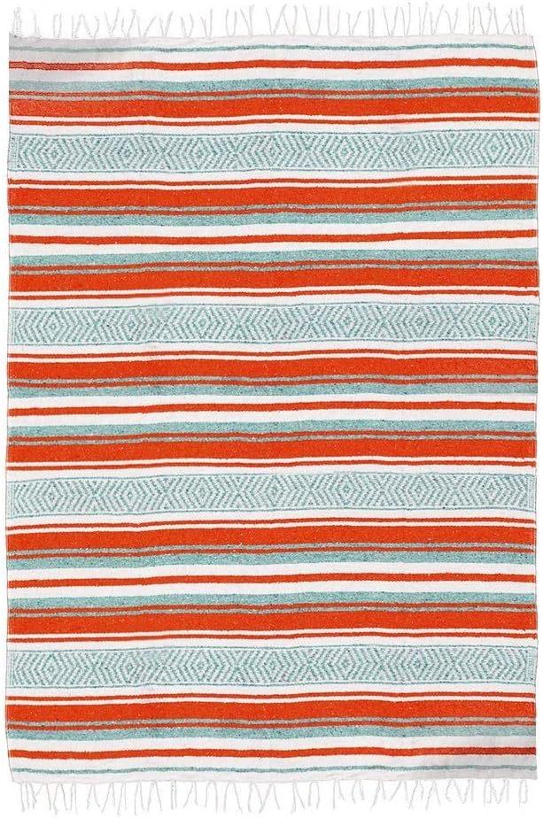Orange/Teal/White