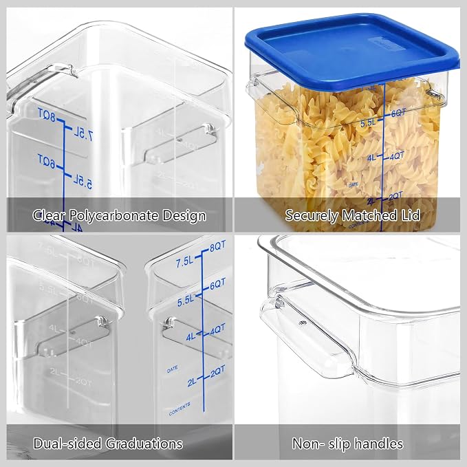 6.0 Qt-Blue Lids