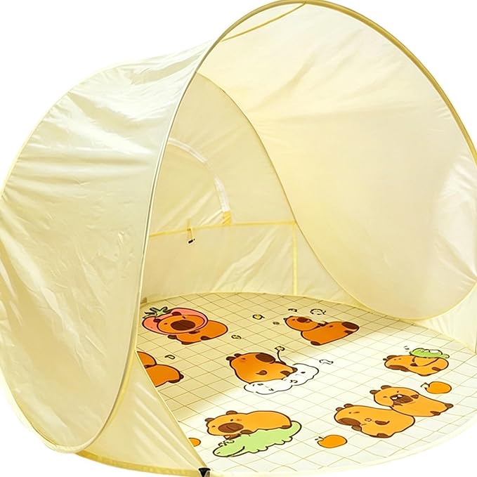 Cartoon pattern tent+ground pegs+storage bag