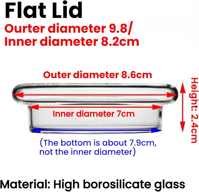 Flat lid 8.2/9.8cm