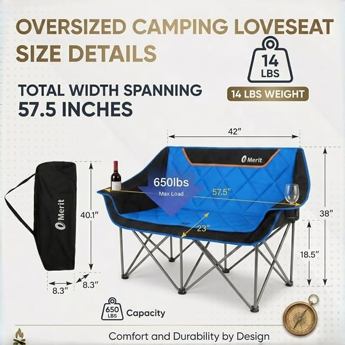 Loveseat Blue
