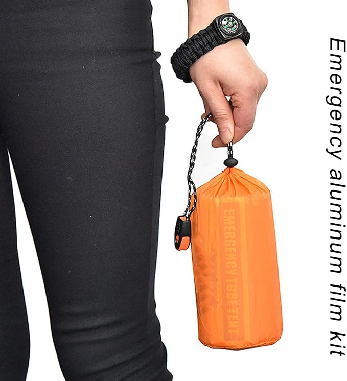Silver tent + outer bag + bracelet