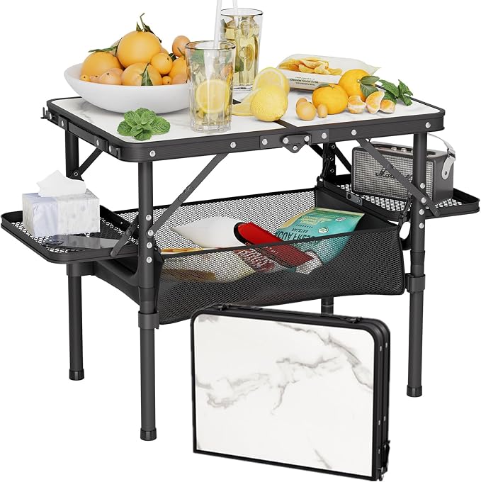 White Marble & Storage Bag
