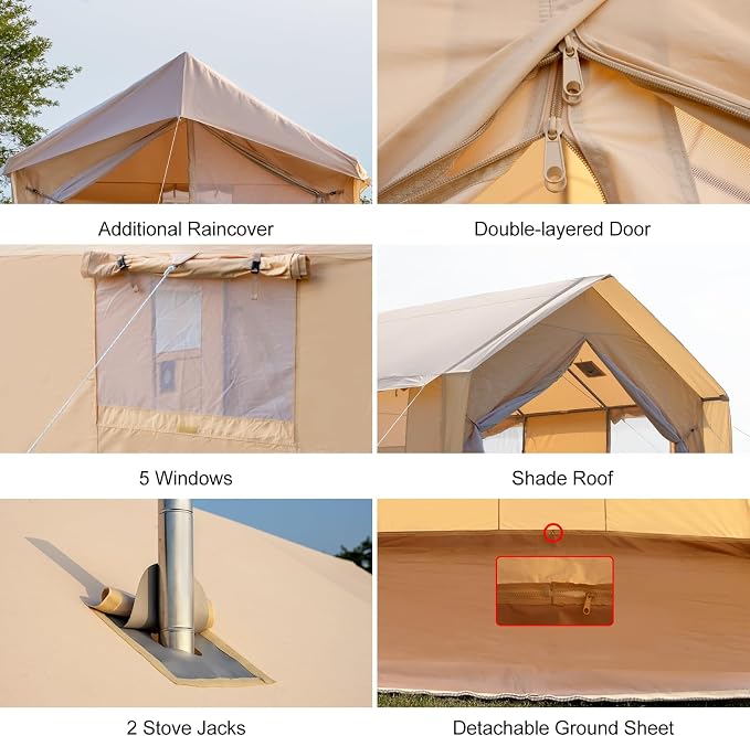 12.1ft*10.2ft*8.3ft (6-8 person)(Beige)