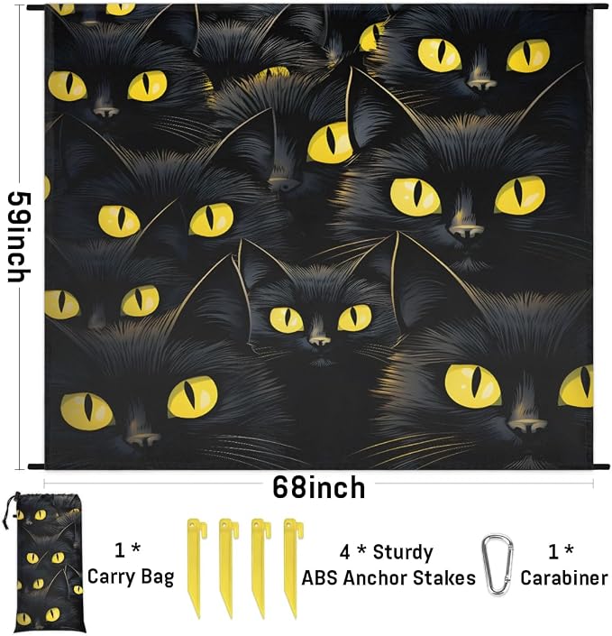 Black Cats in Dark