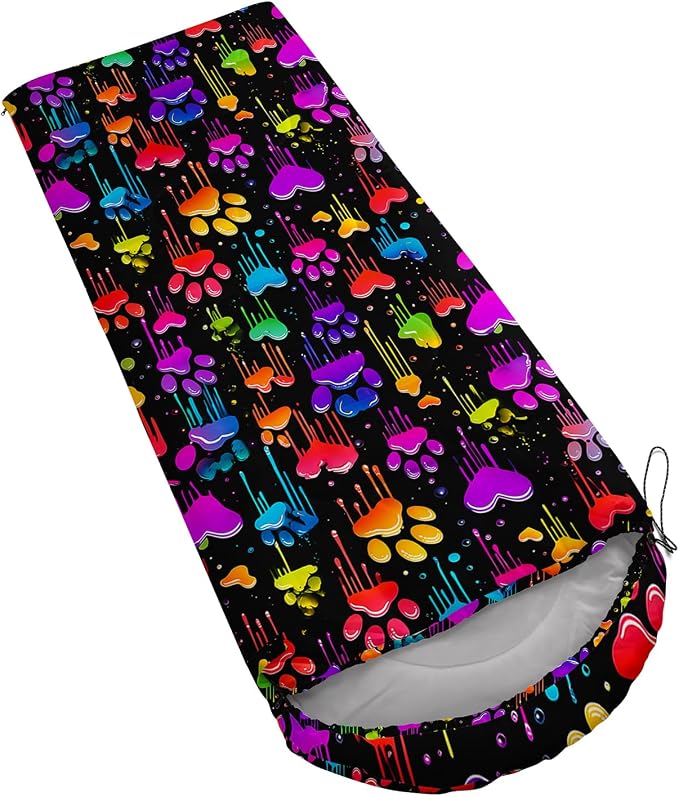colorful paw print