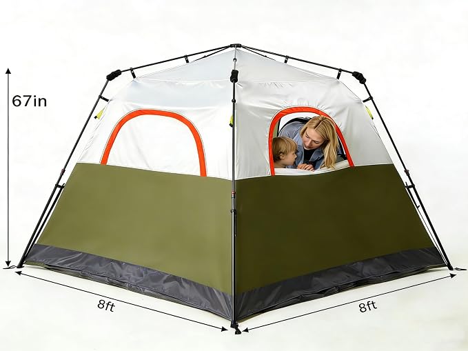 4 Person Army Green/2-Layer