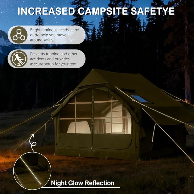 4-6 Person Skylight and Stove Jack/Green