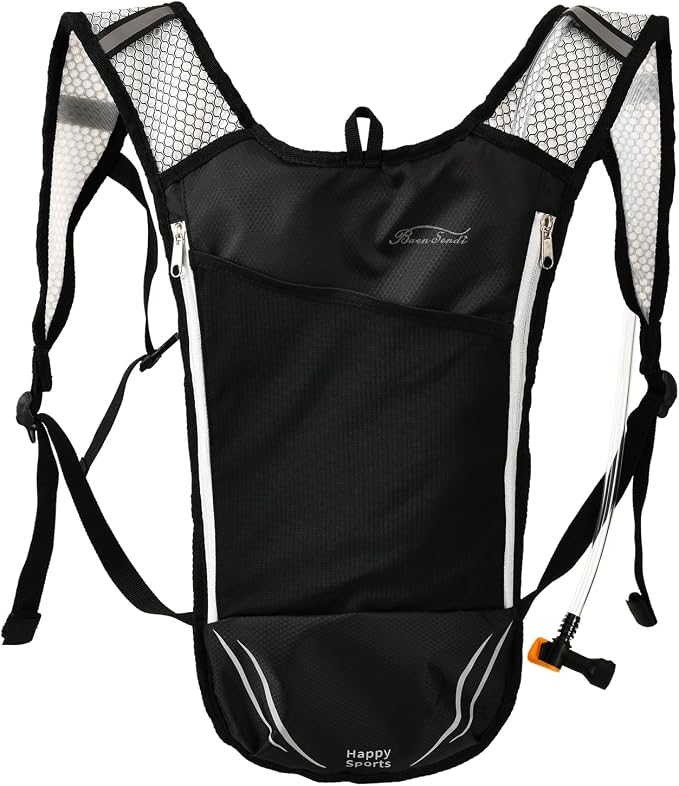 (Grey zipper)Black pack with bladder