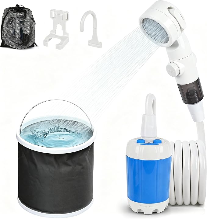 Blue with bucket