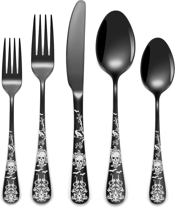 Skull-40 Piece-Black