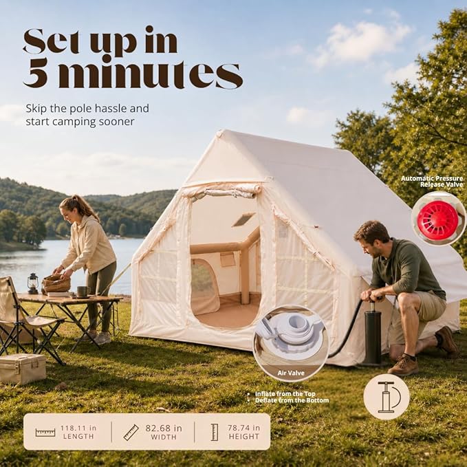 4 Person Tent / 9.8ft X 6.9ft X 6.4ft