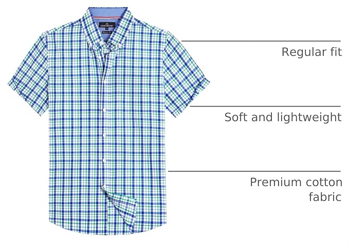 Navy Green Check
