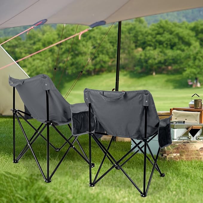 Grey 2 Set Moon Lawn Chair