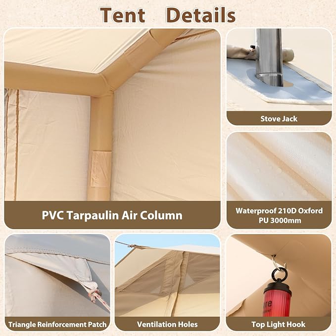 10.5ft*8.04ft*7.05ft (4-5 person)(Beige)