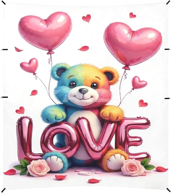 Valentine Bear LOVE Balloon