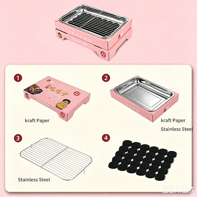 Pink (containing 30 Charcoal)