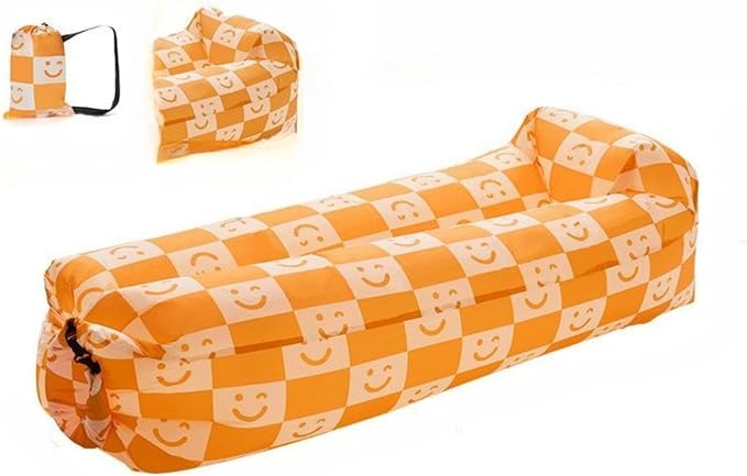 Yellow Checkered Smiling Face+pillow