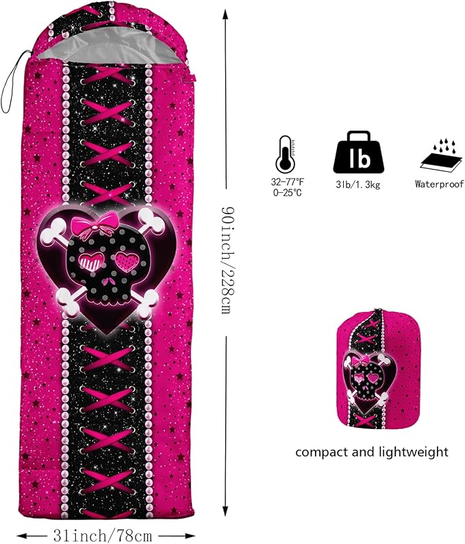 Pink Cute Skull 4