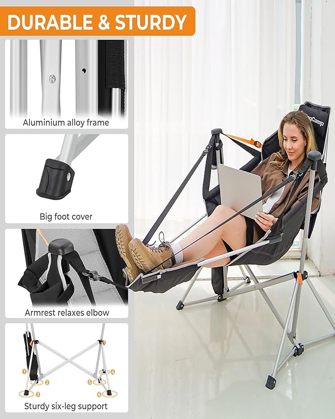 Footrest Deluxe Khaki/Grey