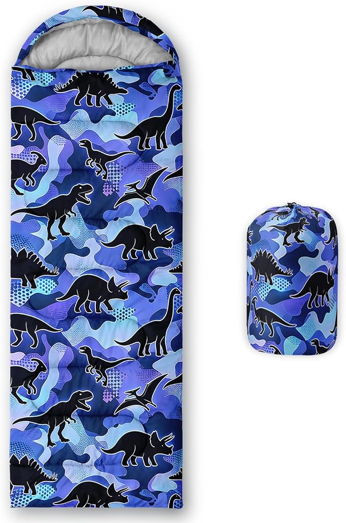 Blue Camo Dinosaur