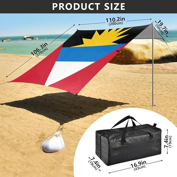 National Flag of Antigua and Barbuda