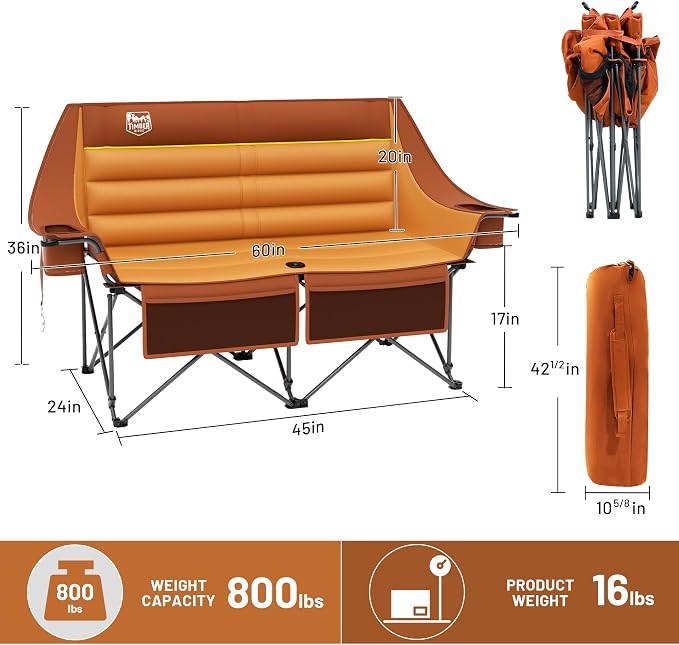 Loveseat Orange