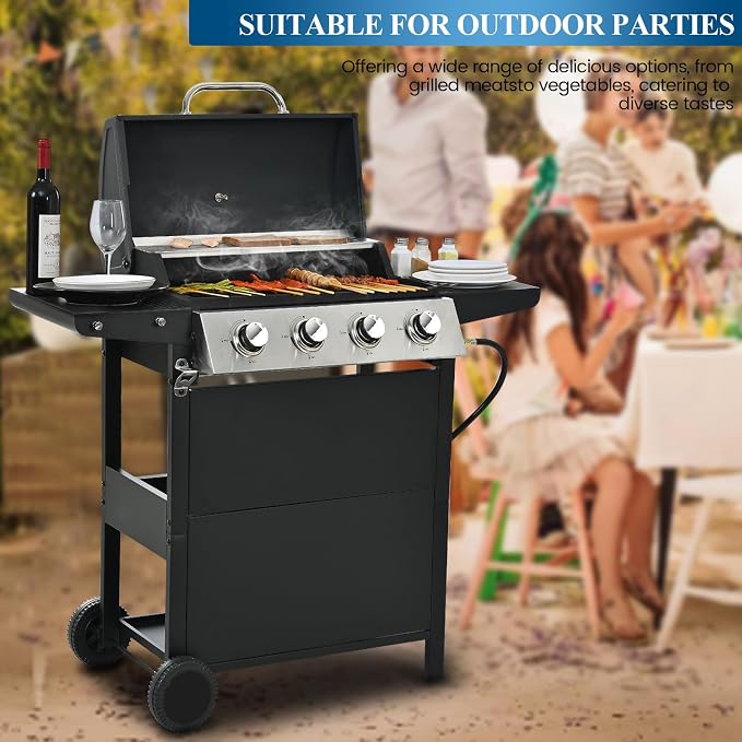 Black;4 Burner