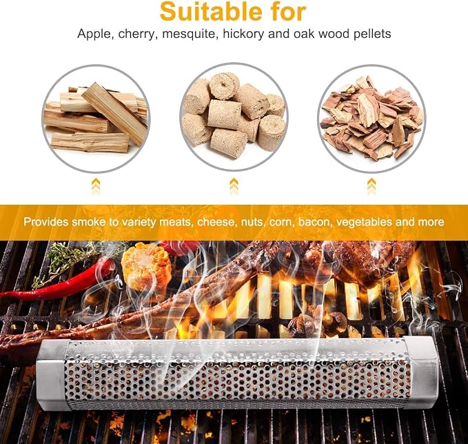 2 pack 12'' Pellet smoker tube & butane torch kit