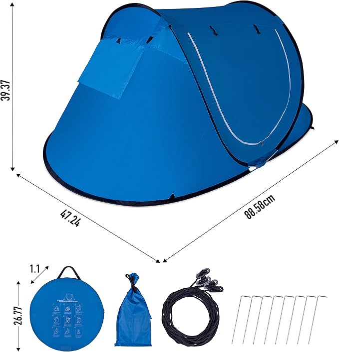 blue tent