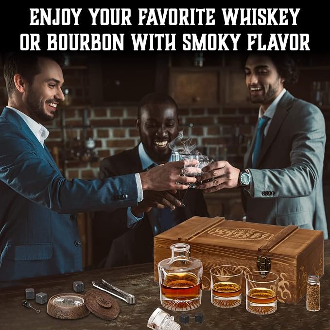 Whiskey Box - 2 Glasses With Bottle