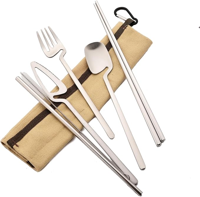 Silver - Khaki pouch