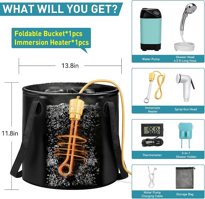 Hot Shower Kit(No Tent)