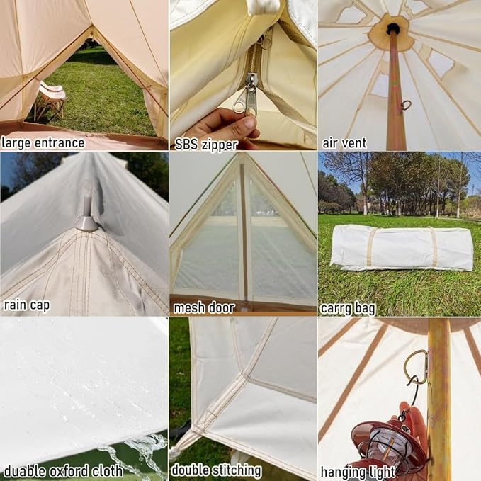 off white Oxford tent