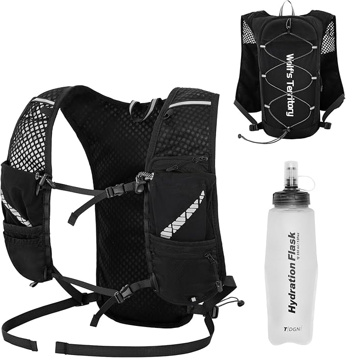 #5 Black with a 350ml Water Bottle