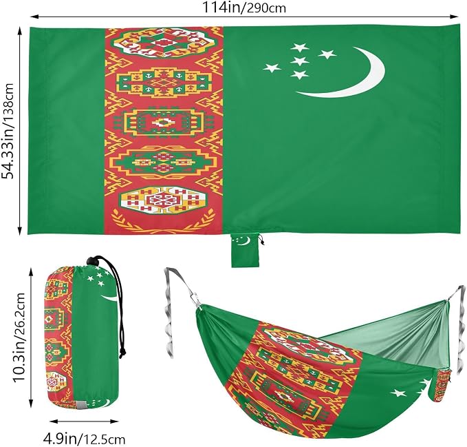 National Flag of Turkmenistan