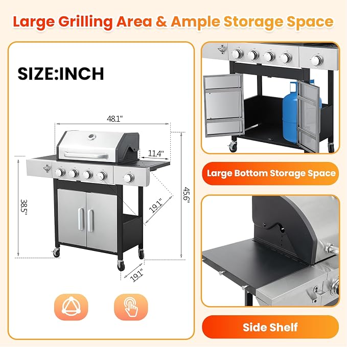 4-Burner, 46790 BTU