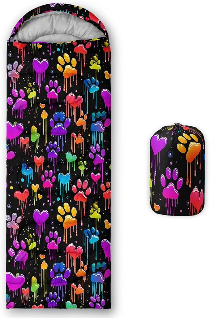 colorful paw print