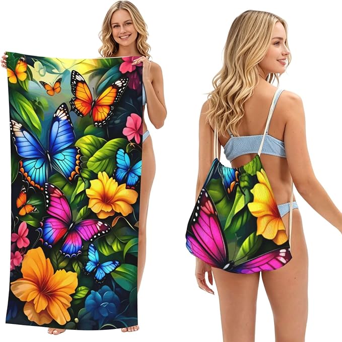 Vibrant Butterfly Floral