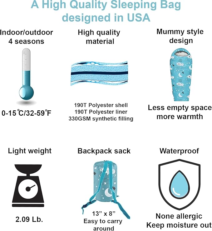 Sky blue kids up to 4\\'3\