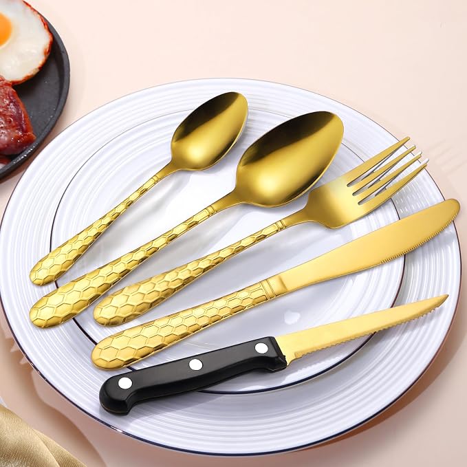 12SLF-30pc/Steak Knives-Gold