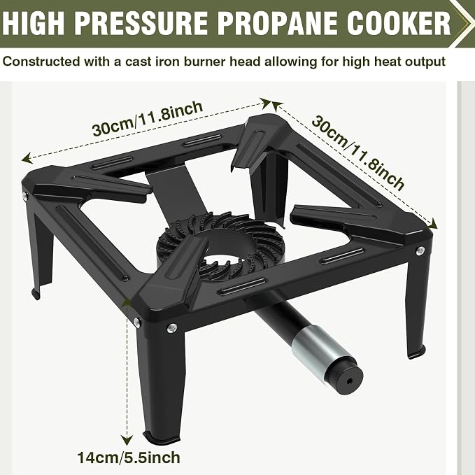 11” propane burner